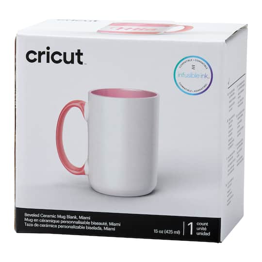 Cricut® 15oz. Miami Beveled Ceramic Mug Blank